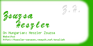 zsuzsa heszler business card